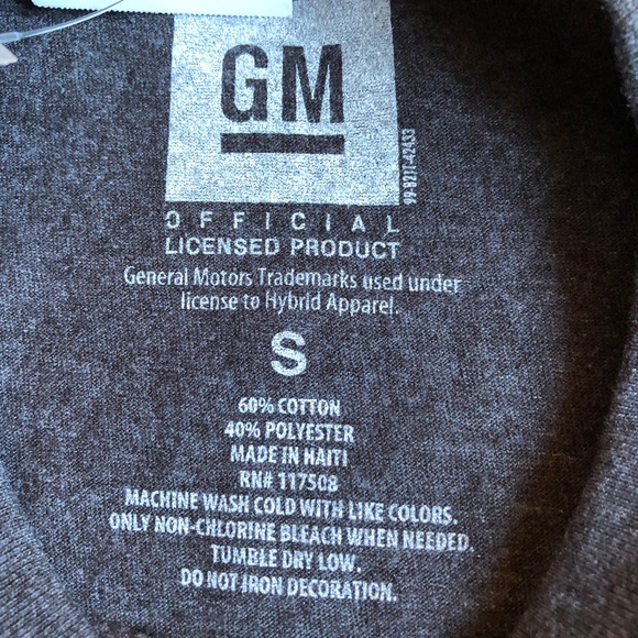 NEW Chevrolet Genuine Parts Eagle Logo Tee Shirt Small Gray Men’s - Picture 4 of 15